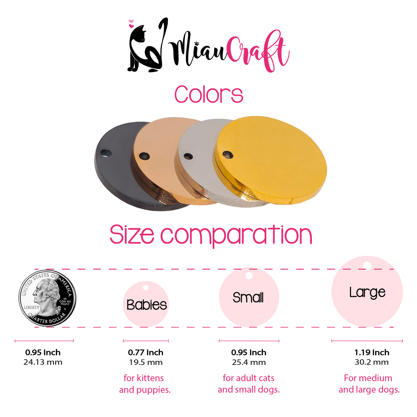 #0 EASIFY Custom Pet ID Tag - Round tag