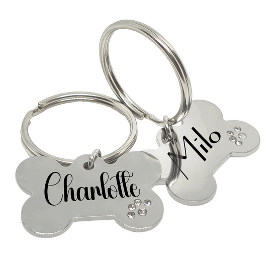 Cat / Dog Tag Diamond Bone