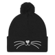 Pom-Pom Beanie moustache Cat
